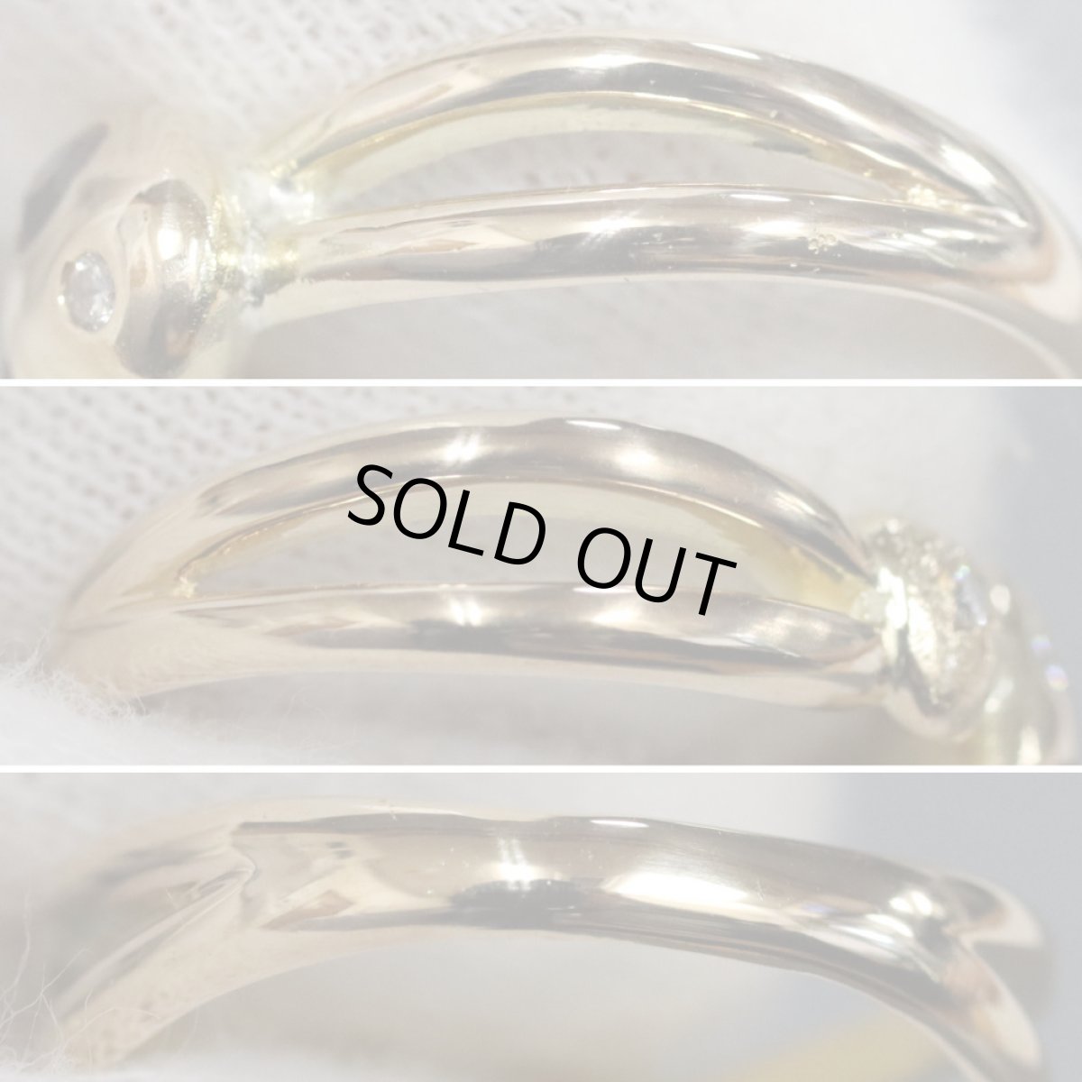 画像6: K18ガーネットダイヤモンドリング 4.7g #11 (6)