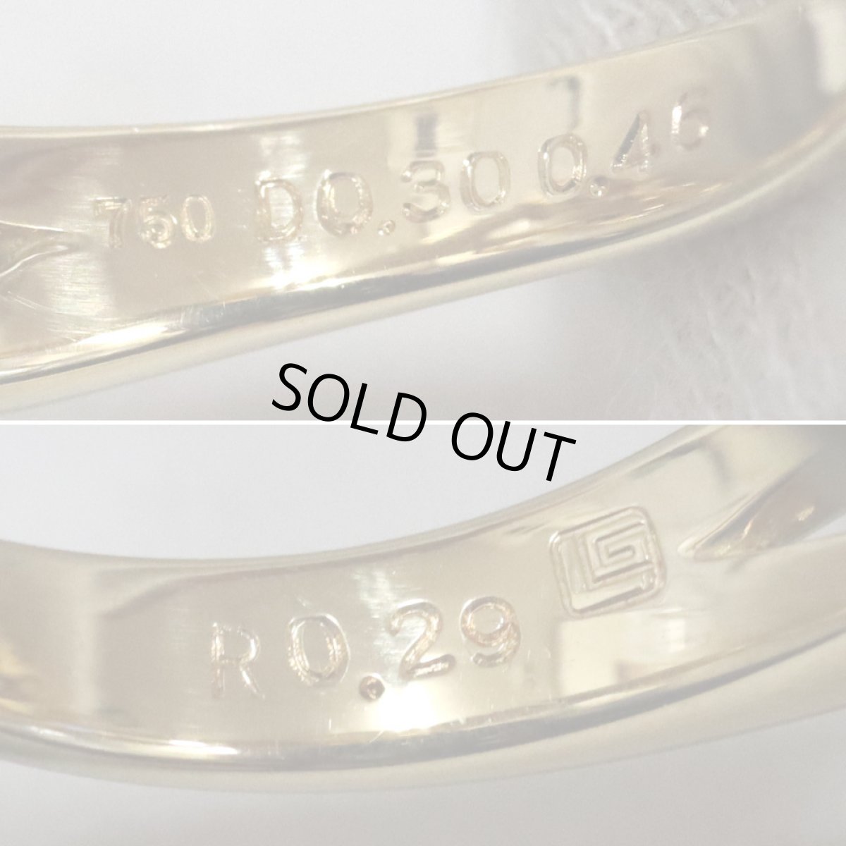 画像7: 750ルビーダイヤモンドリング R0.29 D0.30 D0.46 4.9g #11.5 (7)