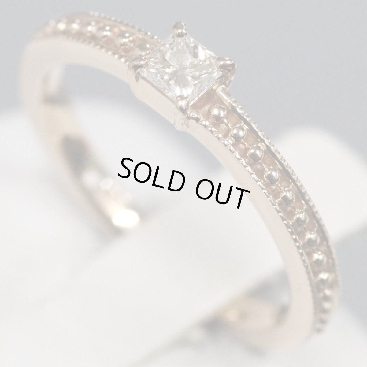 画像3: K18PGダイヤモンドリング D0.15 2.6g #8 (3)