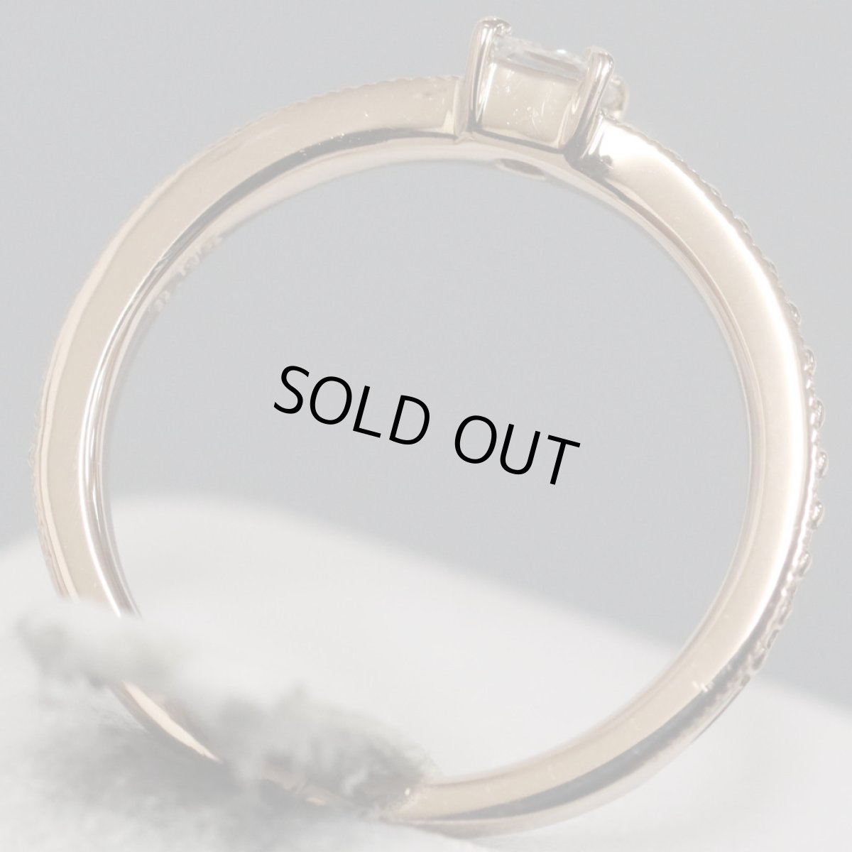 画像4: K18PGダイヤモンドリング D0.15 2.6g #8 (4)