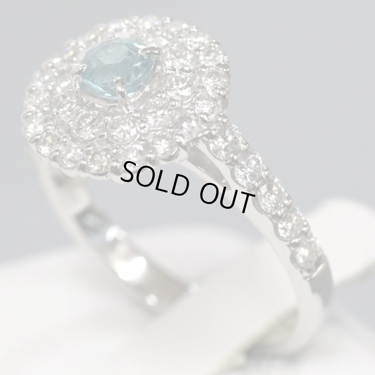 画像2: Pt950グランディディエライトダイヤモンドリング 0.31 D0.89 5.1g #12 (2)