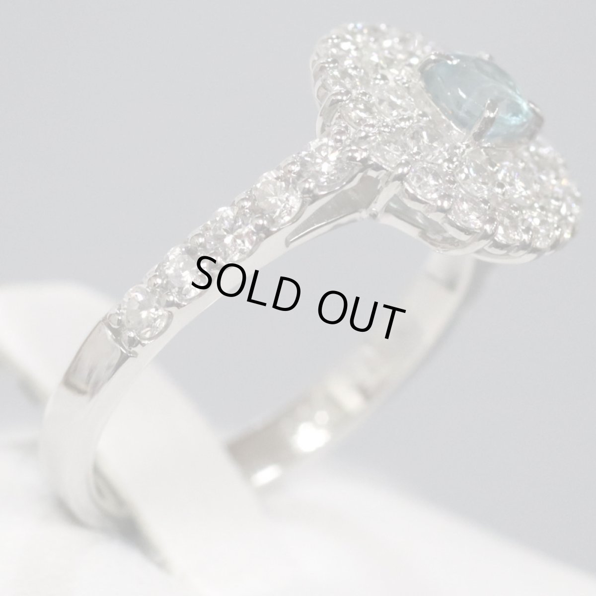 画像4: Pt950グランディディエライトダイヤモンドリング 0.31 D0.89 5.1g #12 (4)