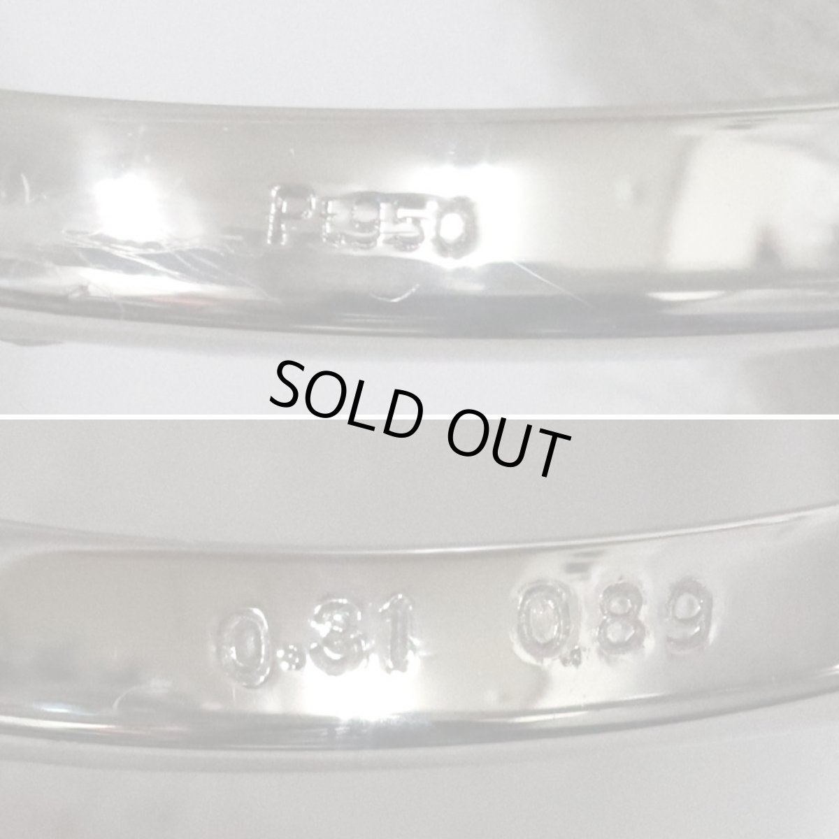 画像7: Pt950グランディディエライトダイヤモンドリング 0.31 D0.89 5.1g #12 (7)