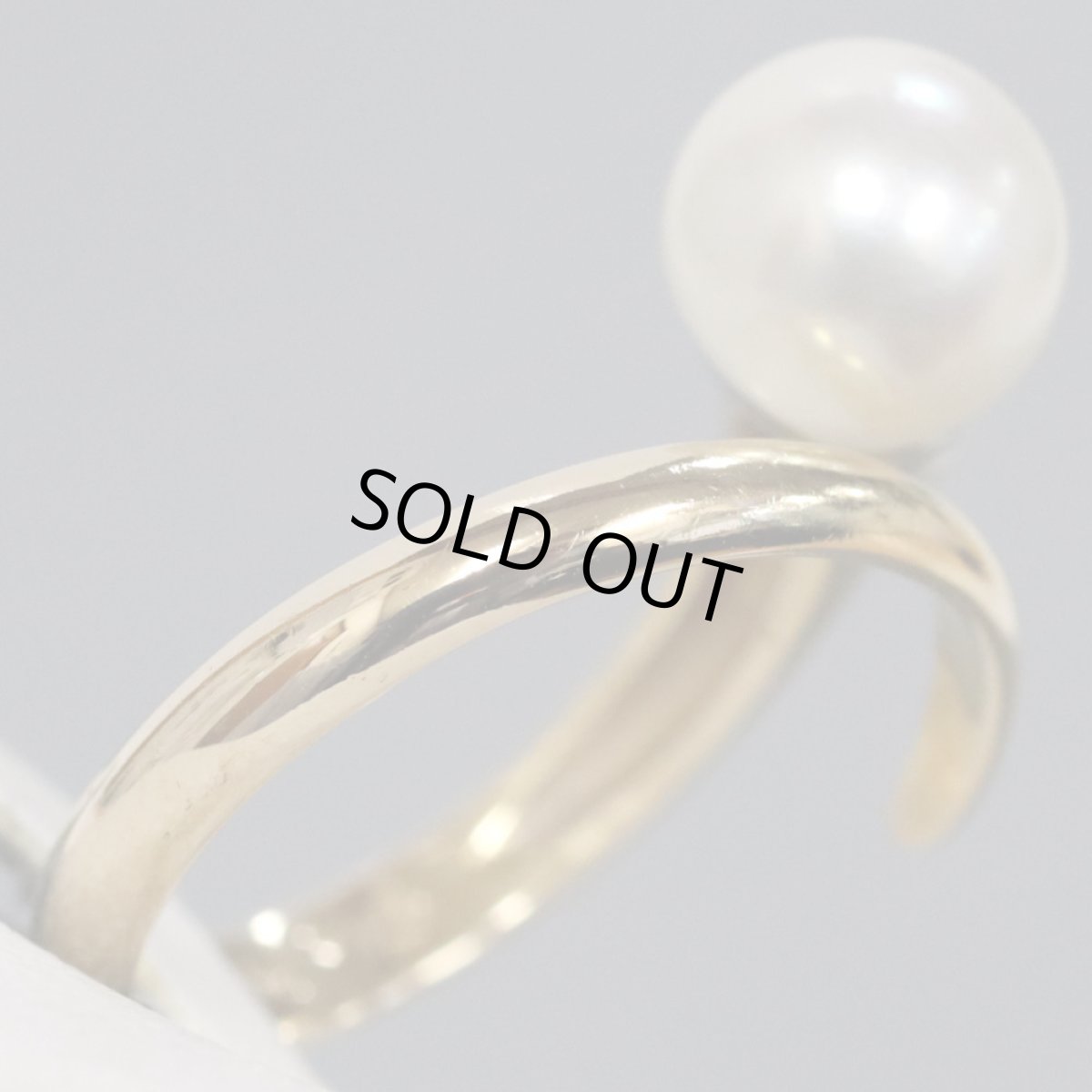 画像2: スタージュエリー K18/Pt900パールリング 3.6g #9 (2)