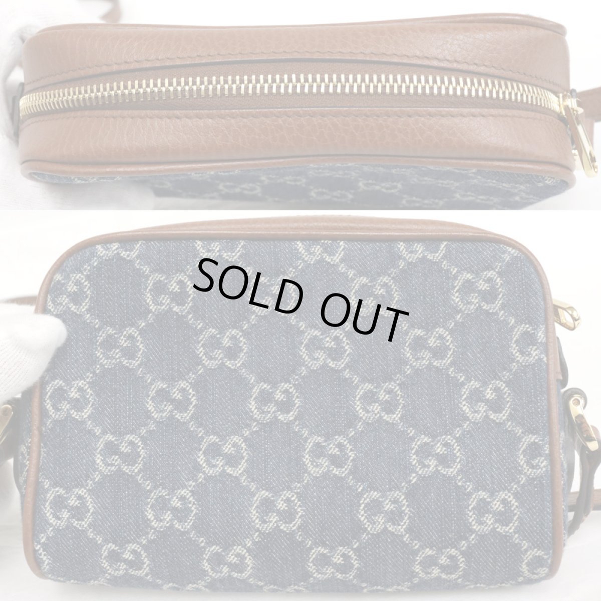 画像3: オフィディア GGジャガードデニム ミニバッグ(517350) (3)