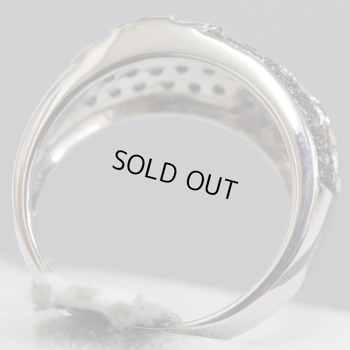 画像5: K18WGダイヤモンドリング フラワーモチーフ D0.50 7.2g #12 (5)