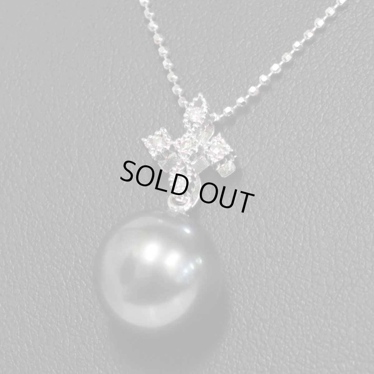 画像9: K18WGブラックパールダイヤモンドペンダントトップ D0.06 3.4g (9)