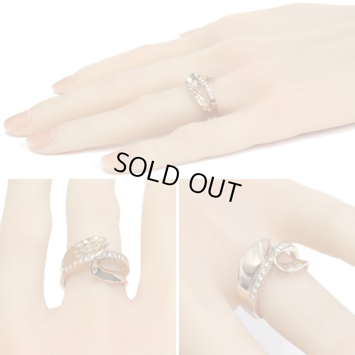 画像10: K18PGダイヤモンドリング D0.18 6.3g #10.5 (10)