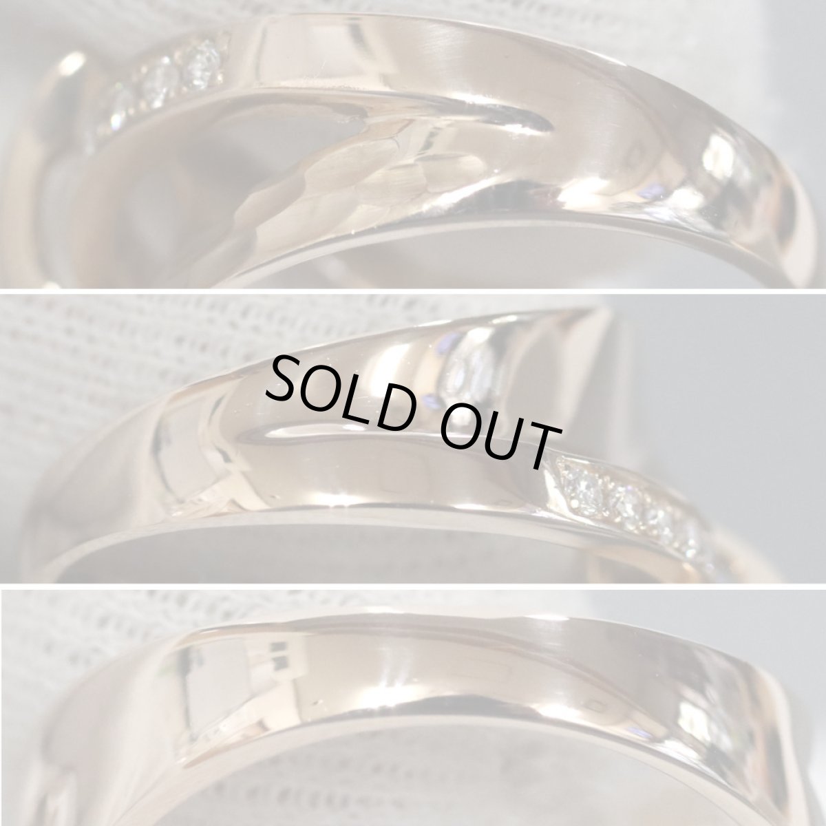 画像6: K18PGダイヤモンドリング D0.18 6.3g #10.5 (6)