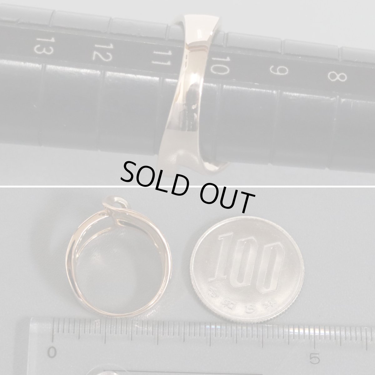 画像8: K18PGダイヤモンドリング D0.18 6.3g #10.5 (8)