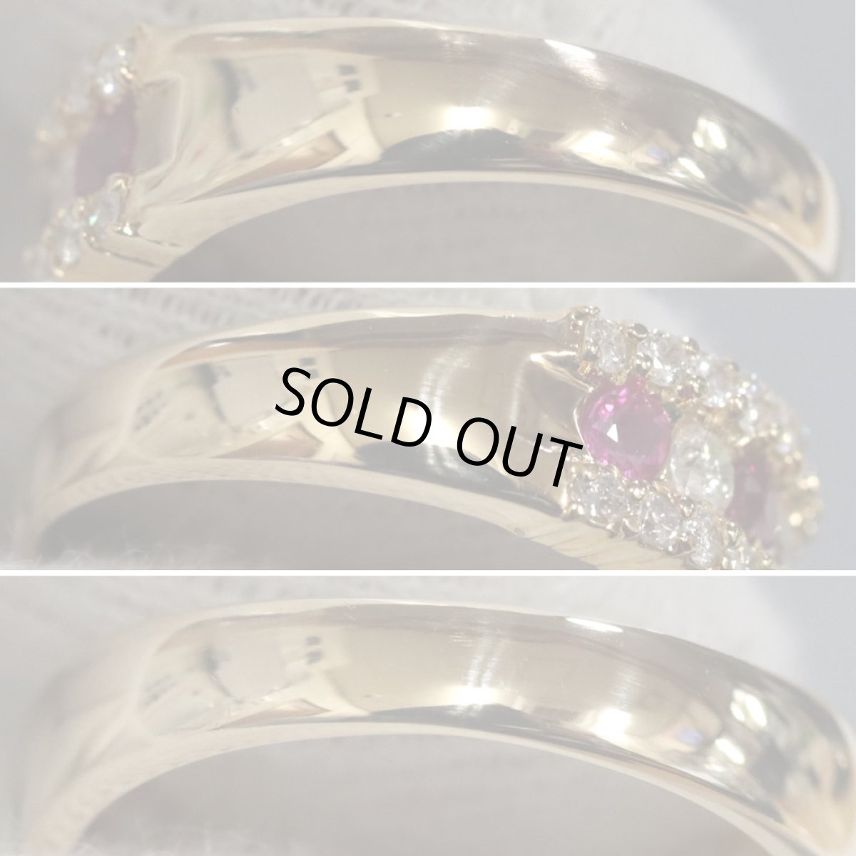 画像6: K18ルビーダイヤモンドリング D0.67 3.8g #12 (6)