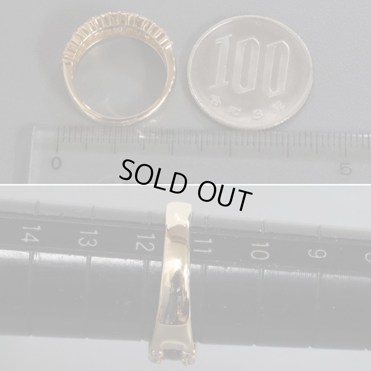 画像8: K18ルビーダイヤモンドリング D0.67 3.8g #12 (8)