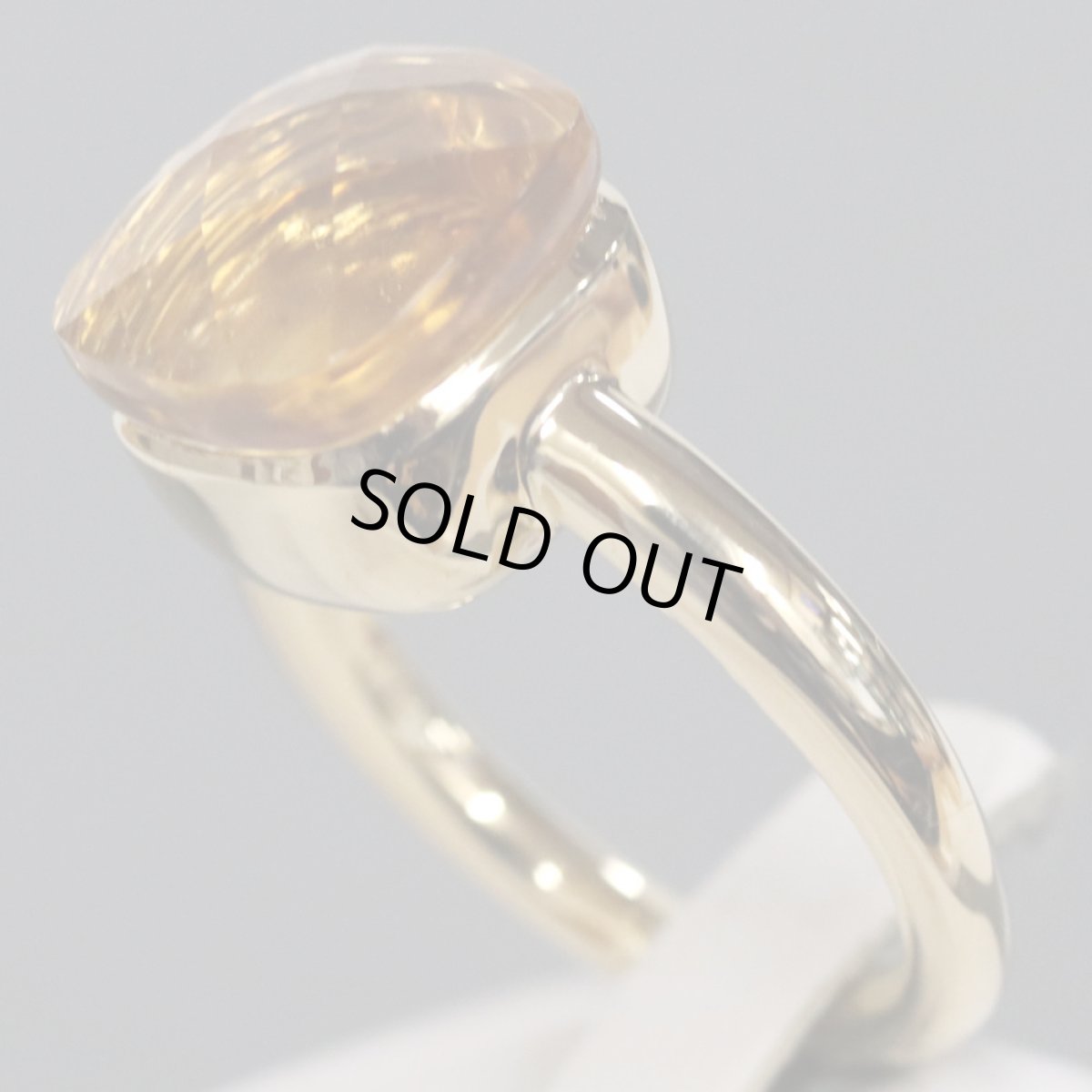 画像2: K18シトリンリング 9.3g 約#14 (2)