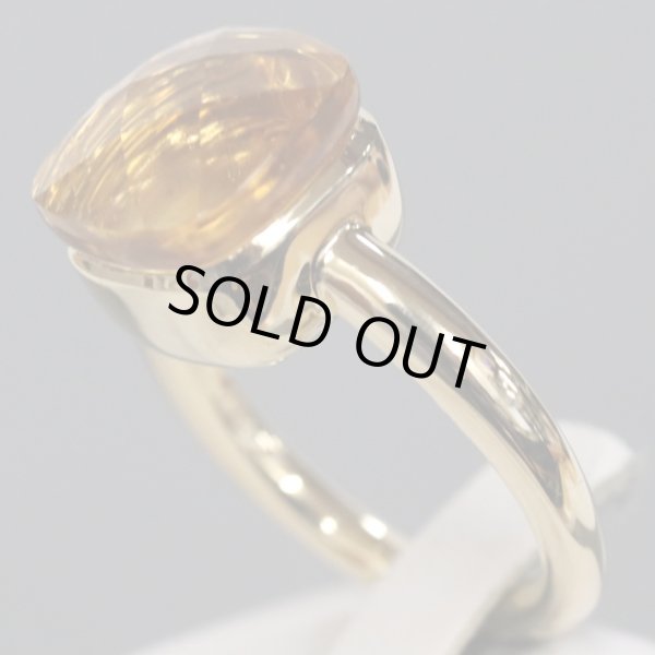 ジュエリー・アクセサリー ノーブランド K18シトリンリング 9.3g 約#14