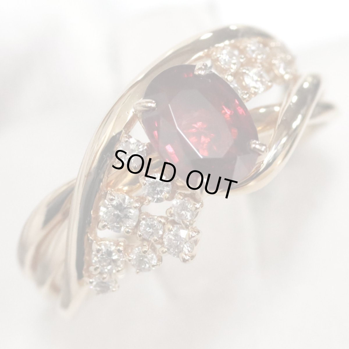 画像3: K18PGスピネルダイヤモンドリング 0.86 D0.22 3.7g #14 (3)