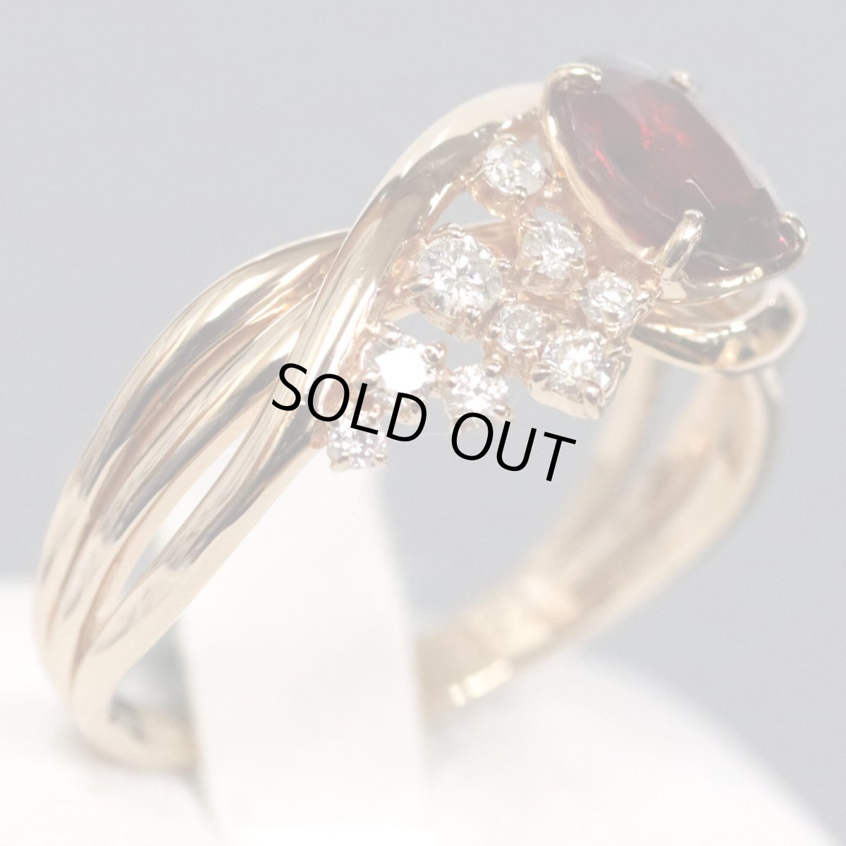 画像4: K18PGスピネルダイヤモンドリング 0.86 D0.22 3.7g #14 (4)