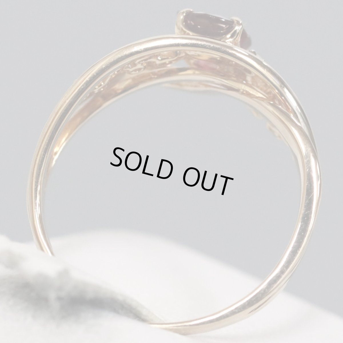 画像5: K18PGスピネルダイヤモンドリング 0.86 D0.22 3.7g #14 (5)