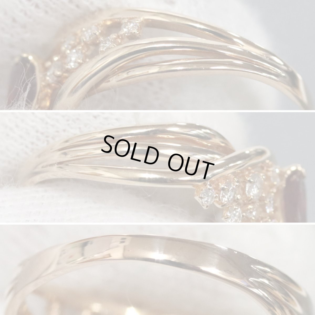 画像6: K18PGスピネルダイヤモンドリング 0.86 D0.22 3.7g #14 (6)