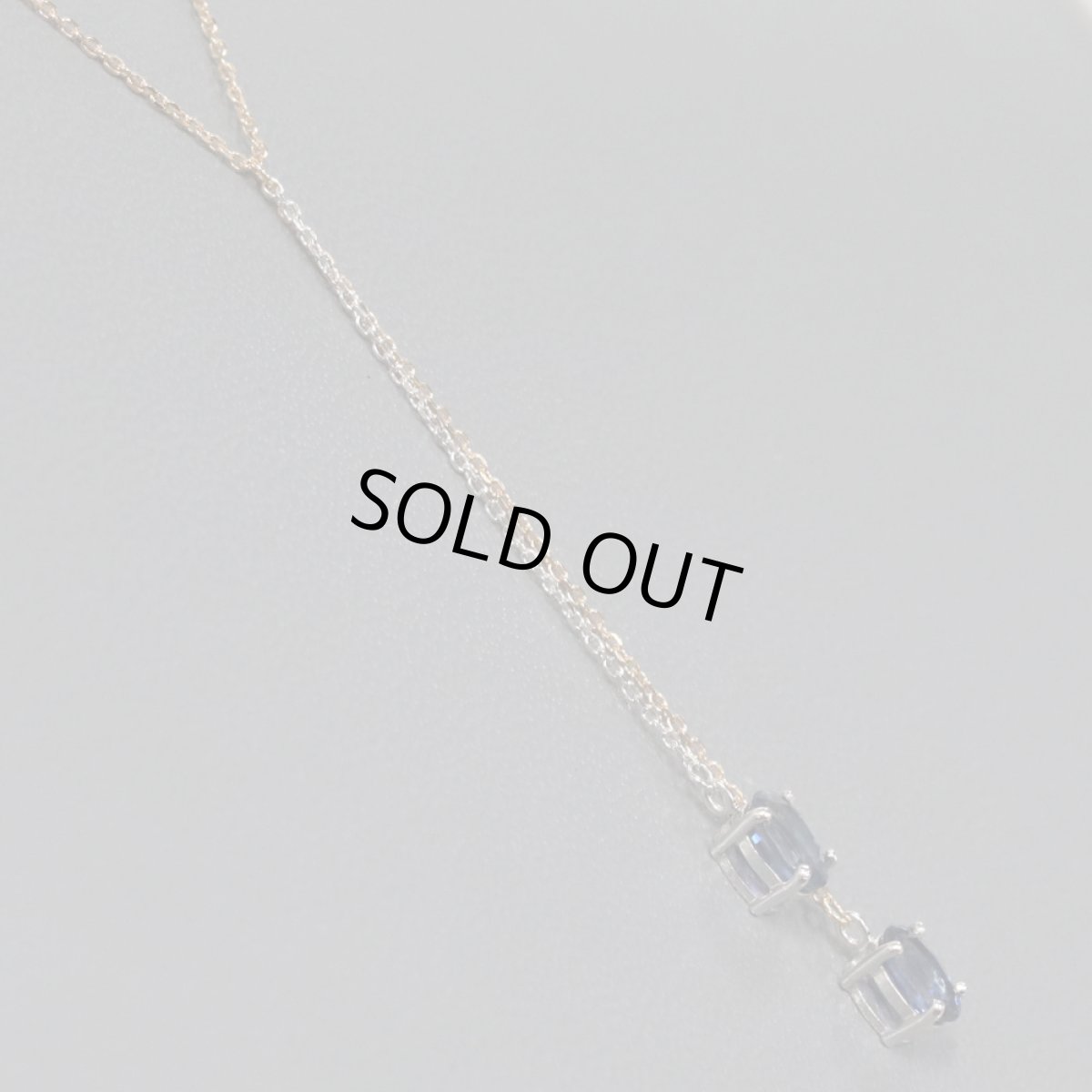 画像3: K18/K18WGサファイアネックレス S0.650 S0.768 3.1g (3)