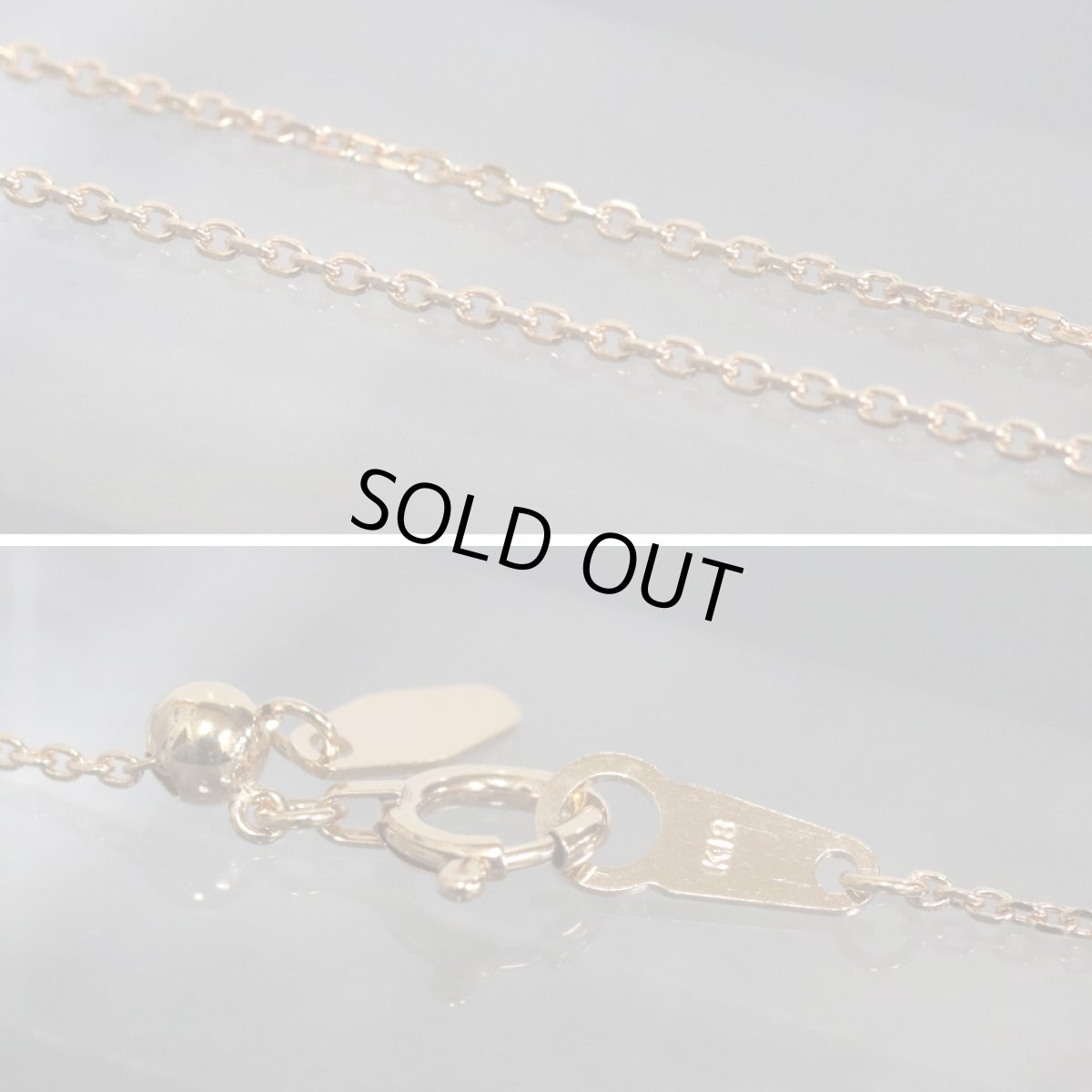 画像7: K18/K18WGサファイアネックレス S0.650 S0.768 3.1g (7)