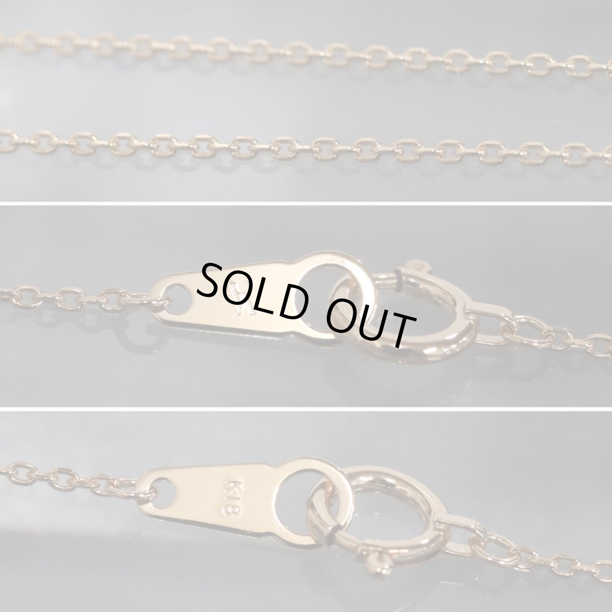 画像8: ヴァンドーム青山 K18PG/WGダイヤモンドネックレス ダブルハートモチーフ 2.9g 40cm (8)