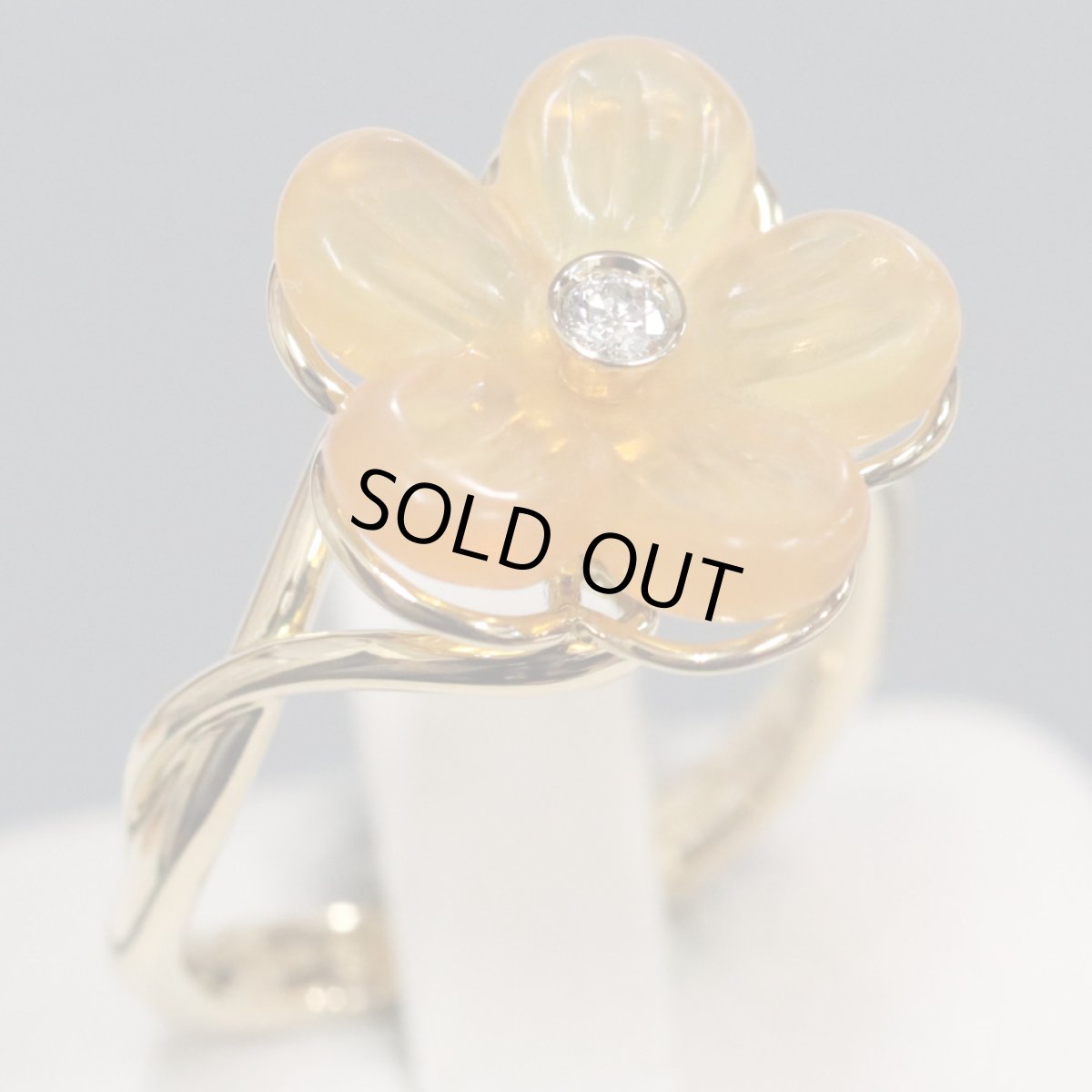 画像1: サルヴァトーレ・フェラガモ 750ファイヤーオパールダイヤモンドリング 4.6g #14 (1)