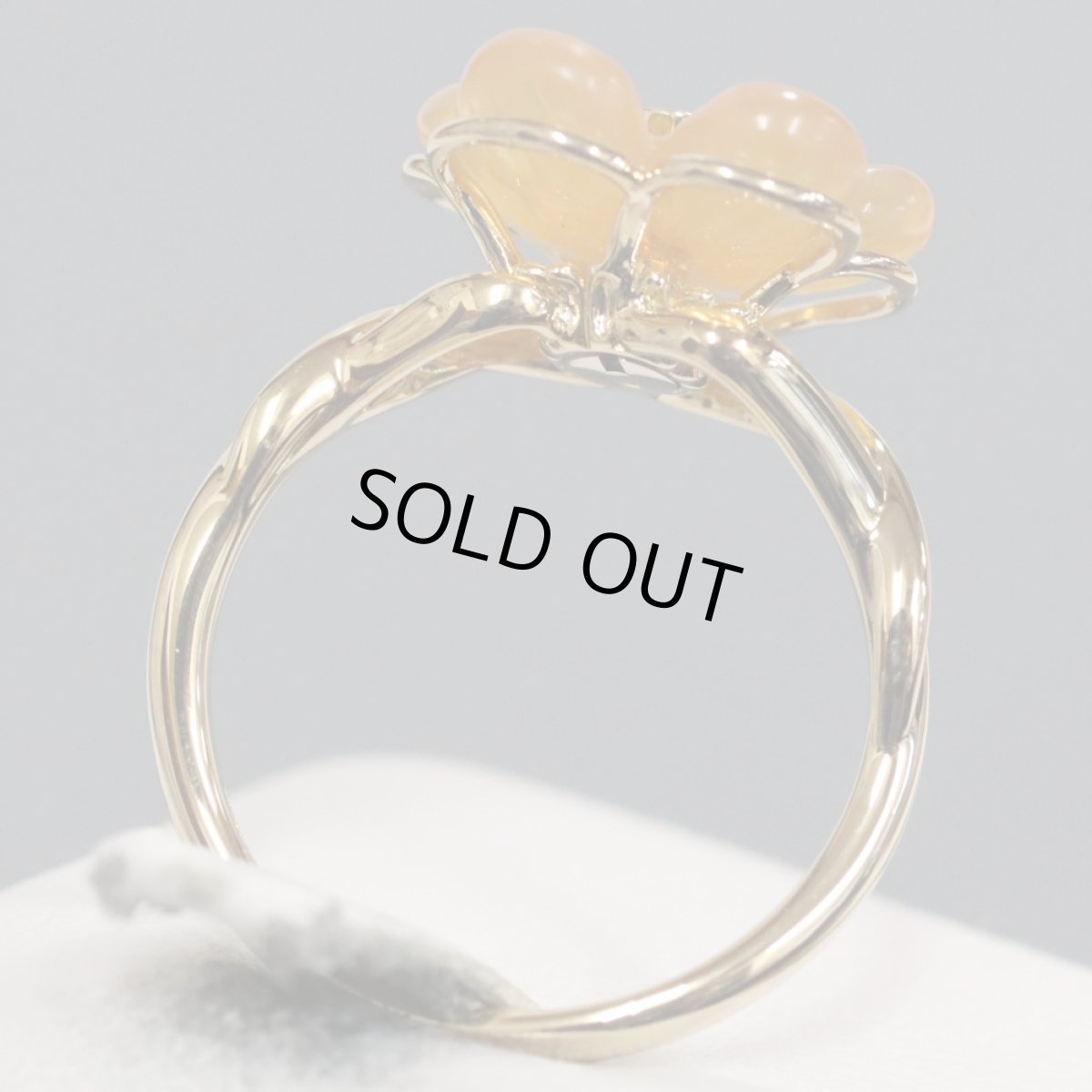 画像4: サルヴァトーレ・フェラガモ 750ファイヤーオパールダイヤモンドリング 4.6g #14 (4)