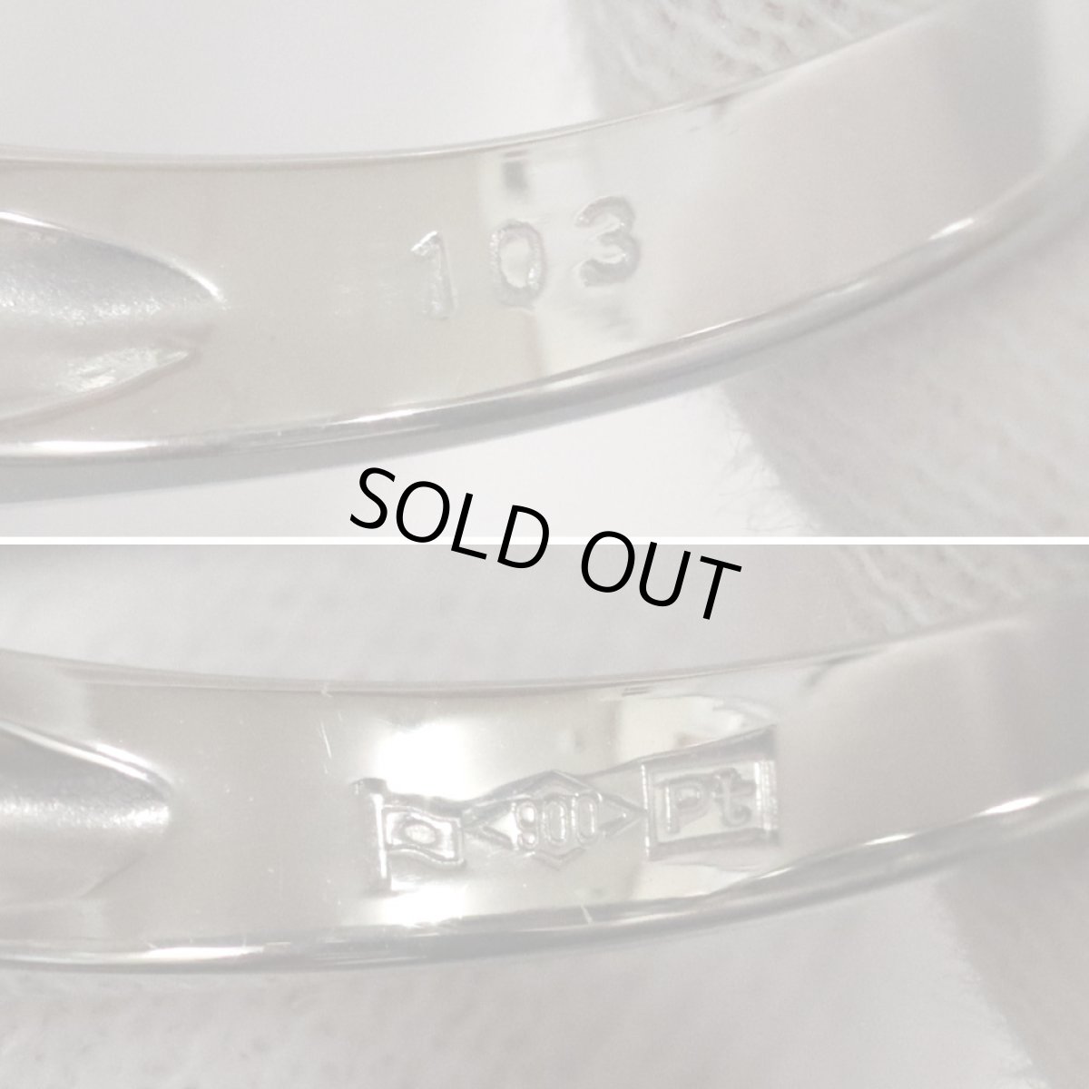 画像8: Pt900ダイヤモンドリング D1.03 6.0g #16.5 (8)