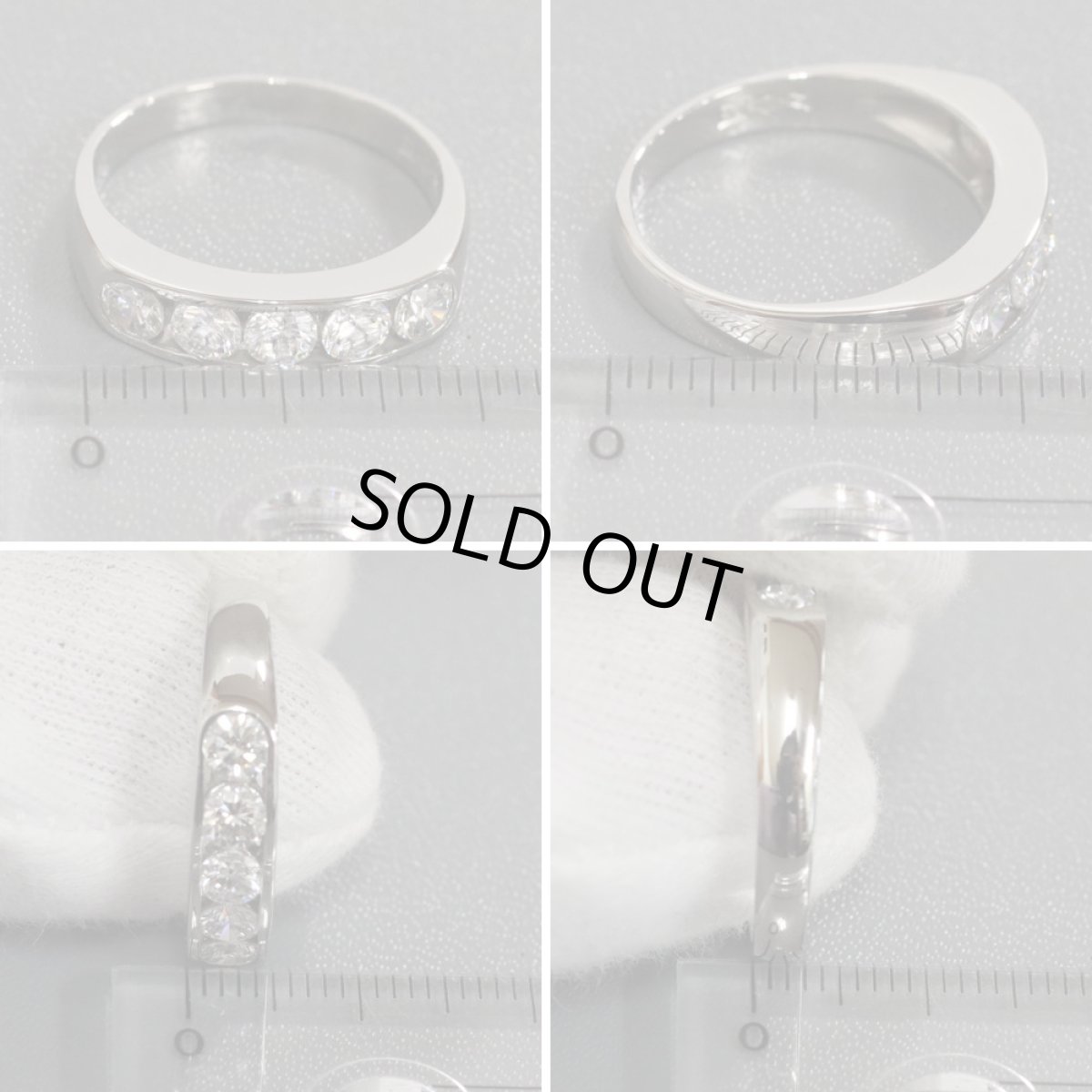 画像9: Pt900ダイヤモンドリング D1.03 6.0g #16.5 (9)