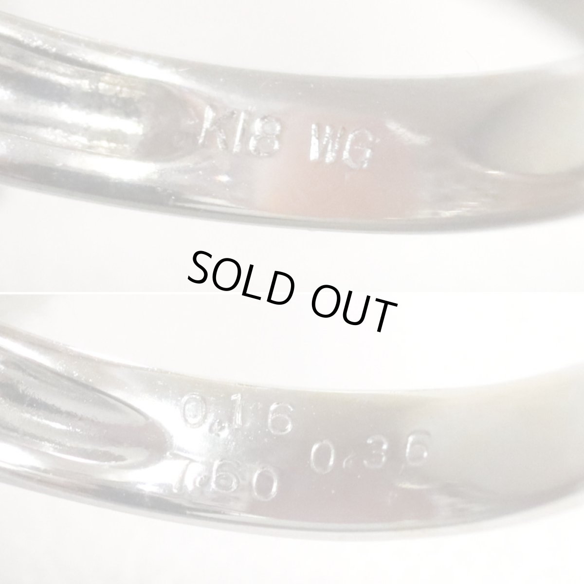 画像7: K18WGコモンオパールピンクサファイアダイヤモンドリング O7.60 PS0.36 D0.16 5.8g #13 (7)