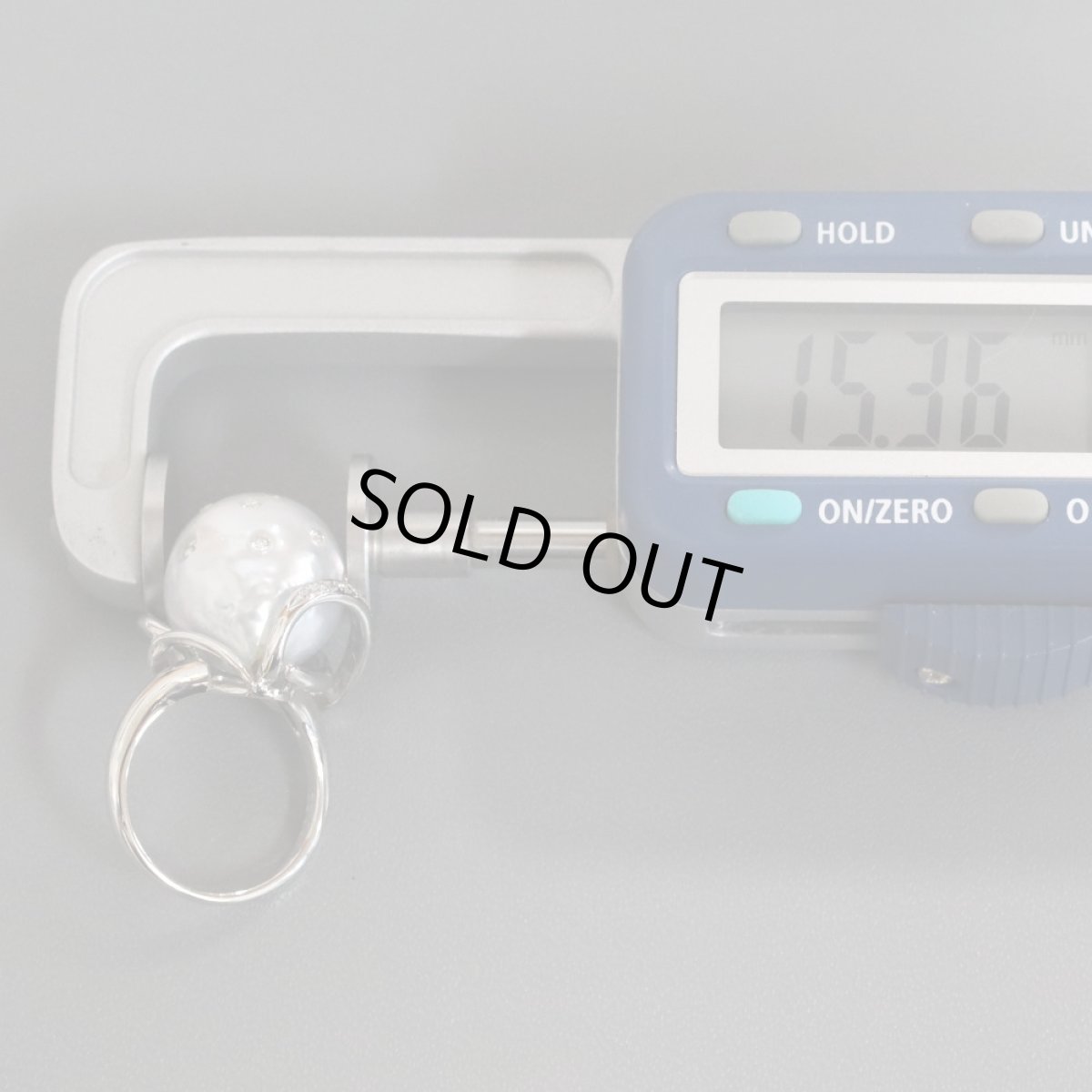 画像8: K18WGパールダイヤモンドリング D0.22 11.5g #12 (8)