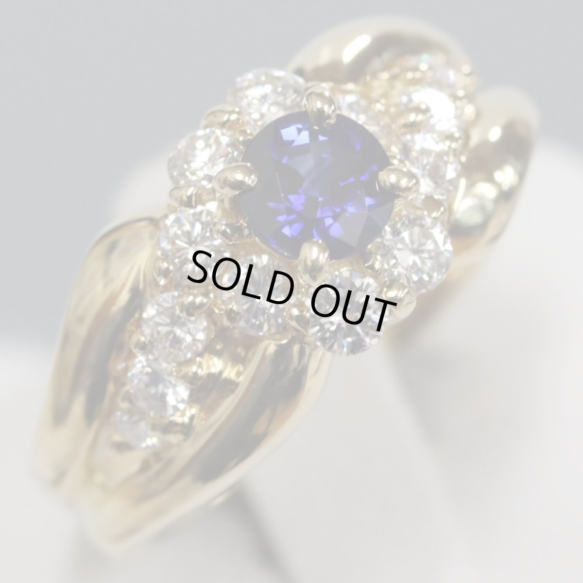 画像3: ミラショーン 750サファイアダイヤモンドリング S0.50 D0.62 7.2g #10 (3)