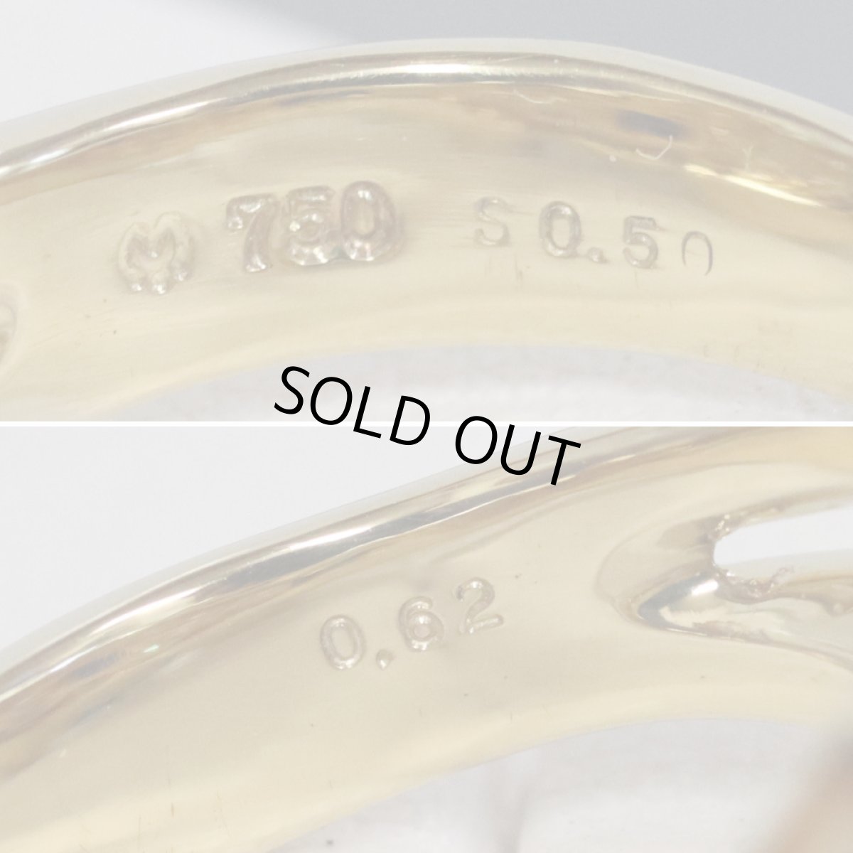 画像7: ミラショーン 750サファイアダイヤモンドリング S0.50 D0.62 7.2g #10 (7)