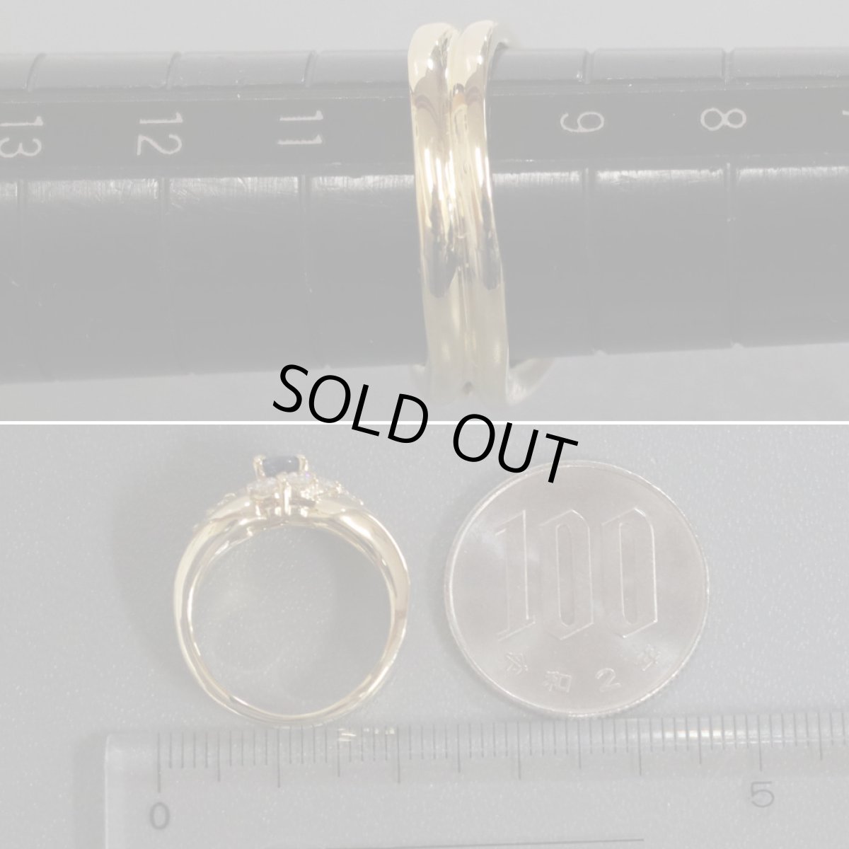 画像8: ミラショーン 750サファイアダイヤモンドリング S0.50 D0.62 7.2g #10 (8)