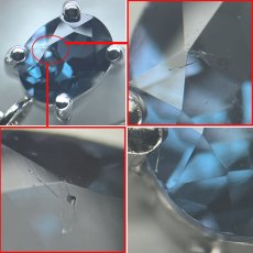 画像4: Pt900/850アレキサンドライトダイヤモンドネックレス A0.18 D0.47 5.1g (4)