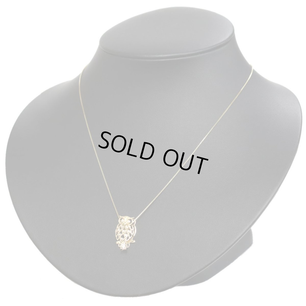 画像6: K18ダイヤモンドペンダント フクロウモチーフ D0.07 D0.18 4.1g (6)