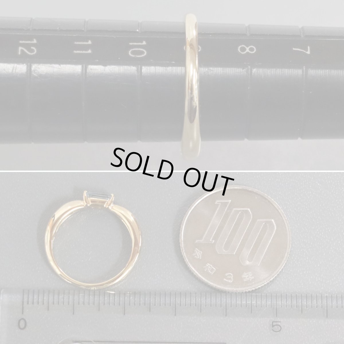 画像7: ヴァンドーム K18アクアマリンリング 2.6g #9 (7)