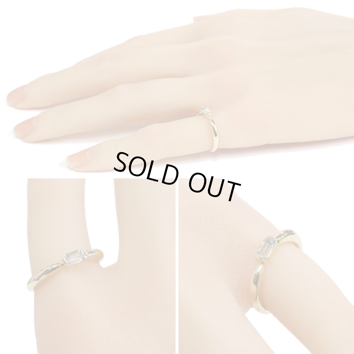 画像9: ヴァンドーム K18アクアマリンリング 2.6g #9 (9)