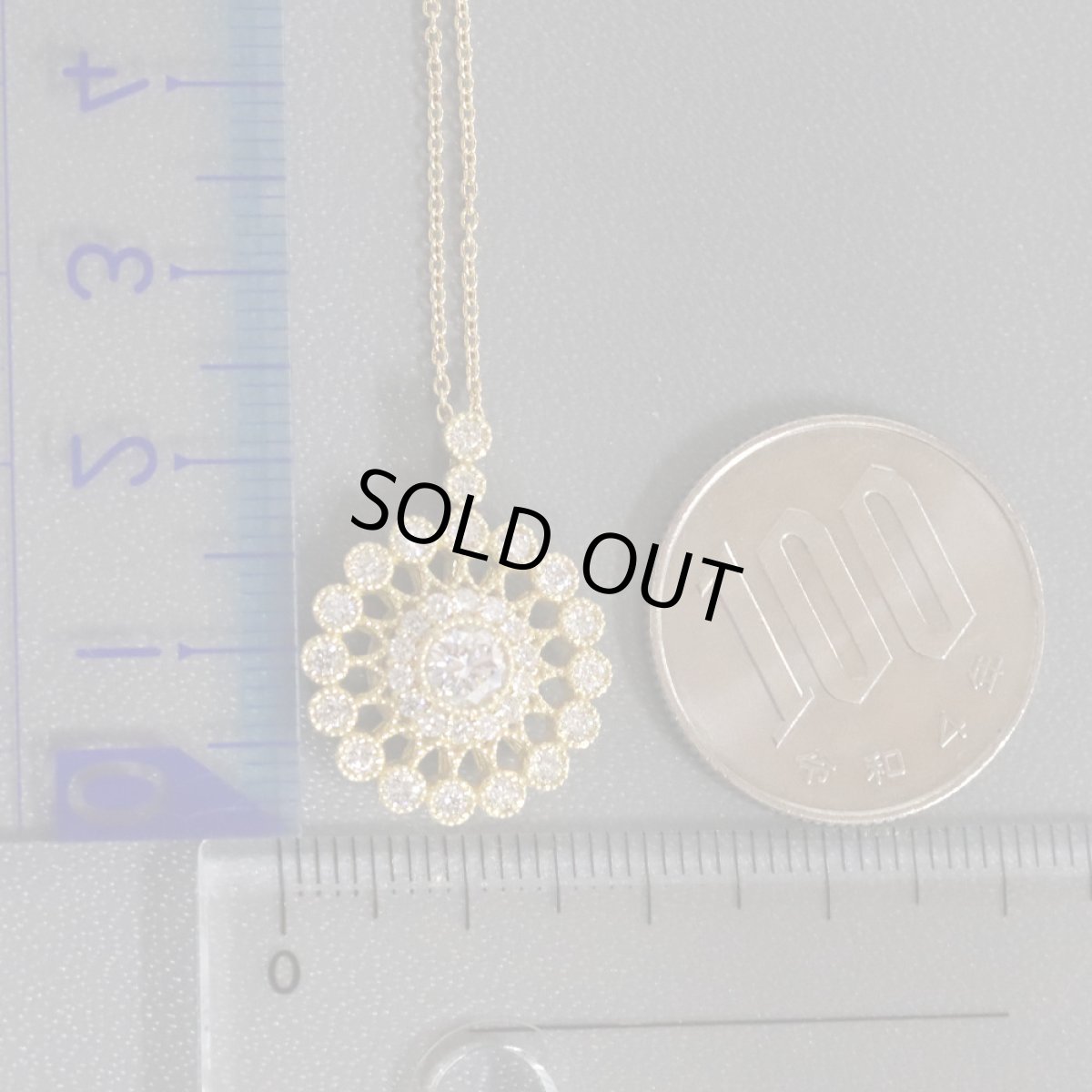 画像10: K18ダイヤモンドペンダント ピンクダイヤモンド0.325 D0.56 4.5g (10)