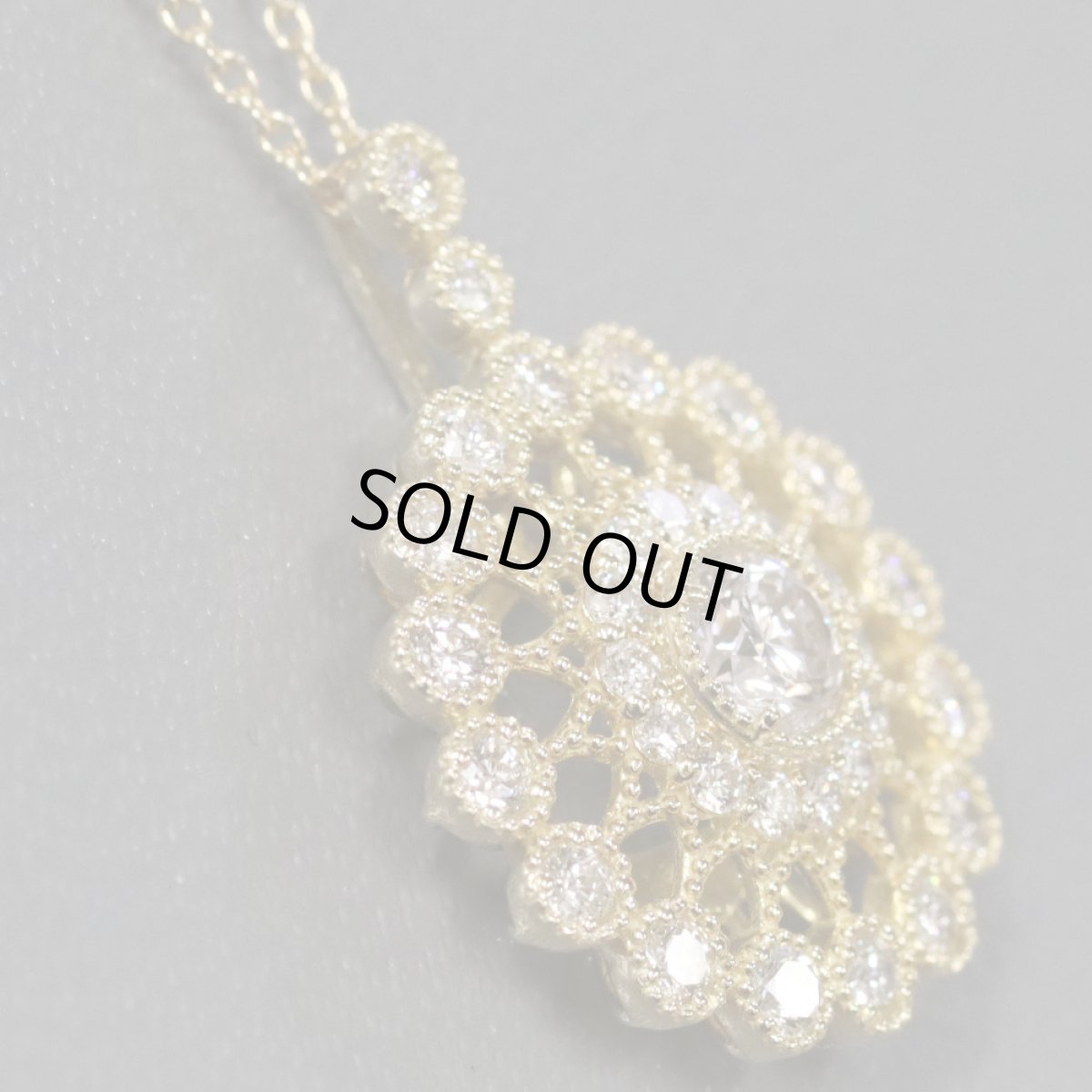 画像4: K18ダイヤモンドペンダント ピンクダイヤモンド0.325 D0.56 4.5g (4)