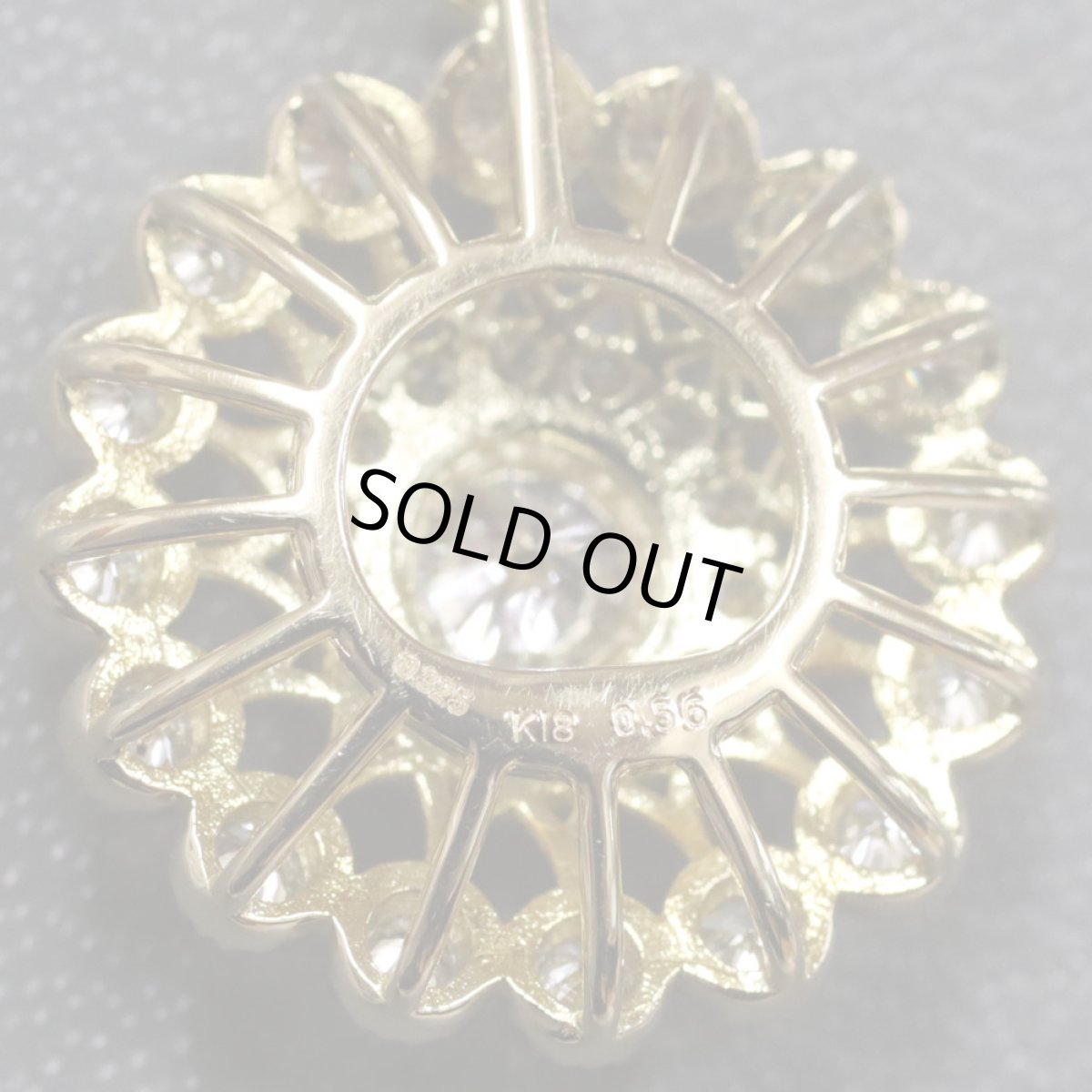 画像6: K18ダイヤモンドペンダント ピンクダイヤモンド0.325 D0.56 4.5g (6)