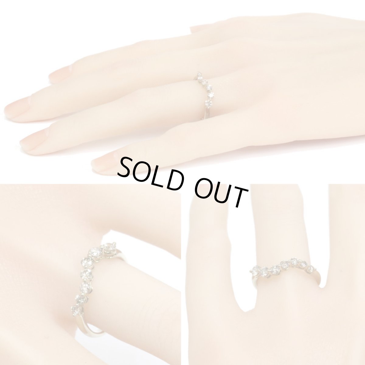 画像10: K18ブラウンダイヤモンドリング D0.52 2.8g #14.5 (10)