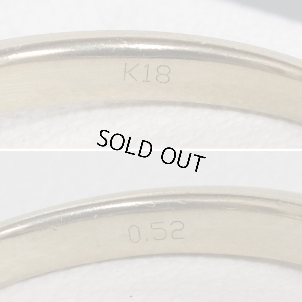 画像7: K18ブラウンダイヤモンドリング D0.52 2.8g #14.5 (7)