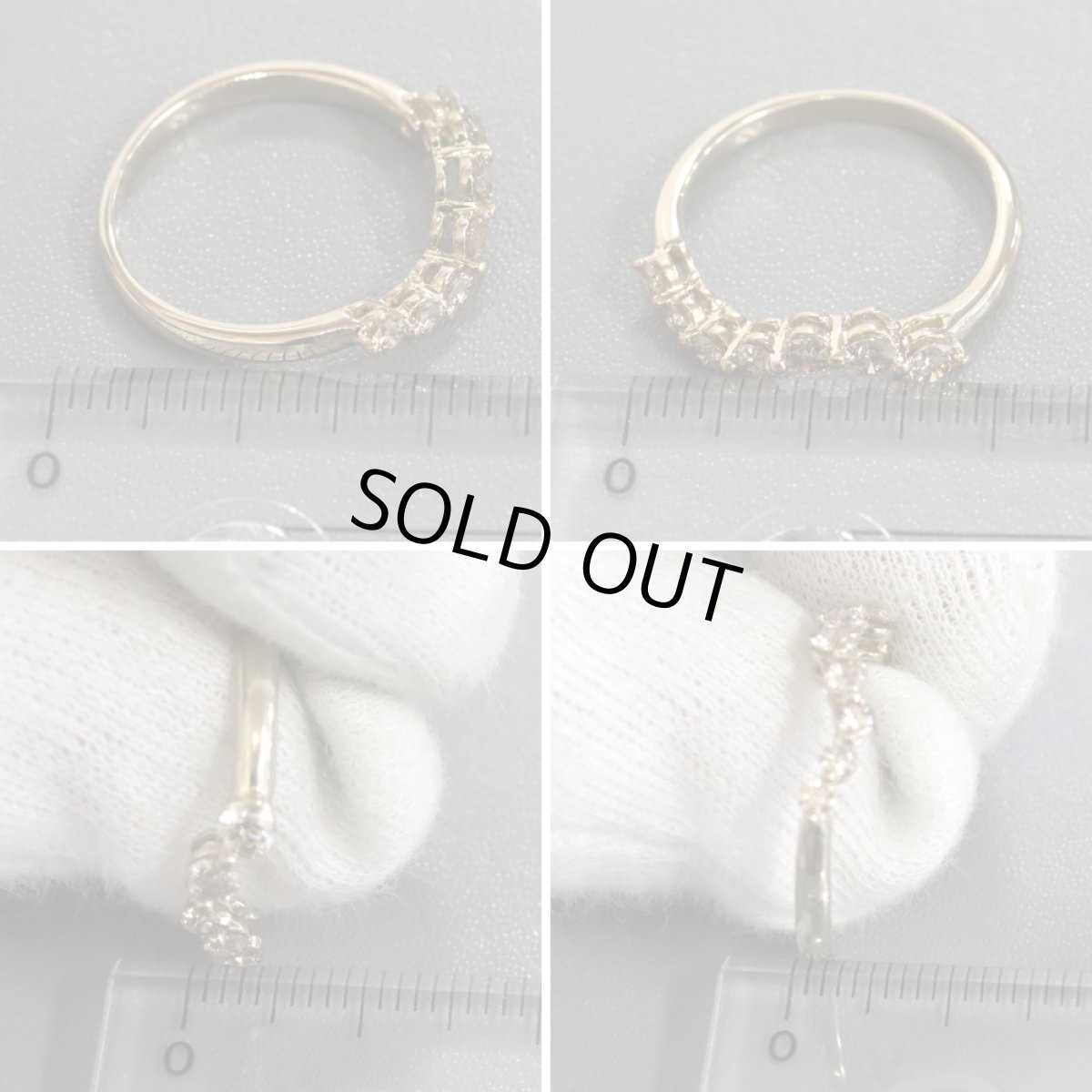 画像9: K18ブラウンダイヤモンドリング D0.52 2.8g #14.5 (9)