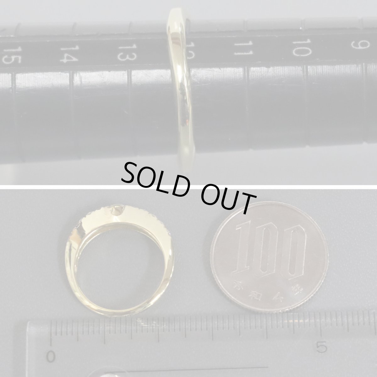 画像7: K18ダイヤモンドリング D0.30 4.0g #12 (7)