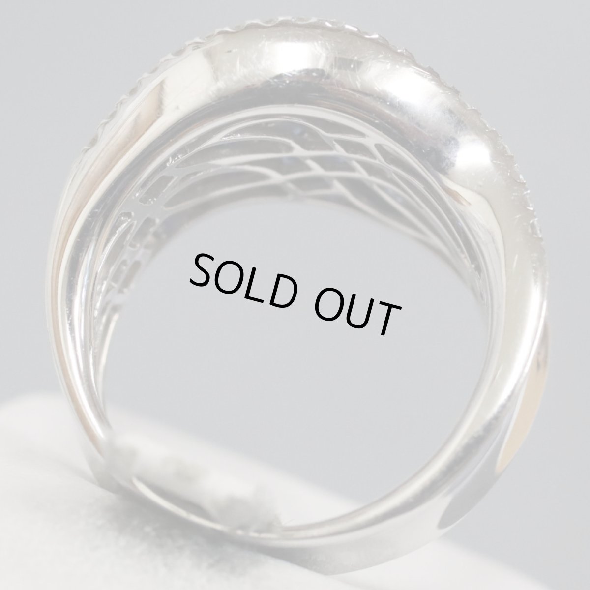 画像4: 750サファイアダイヤモンドリング S2.01 D0.71 10.9g #15 (4)