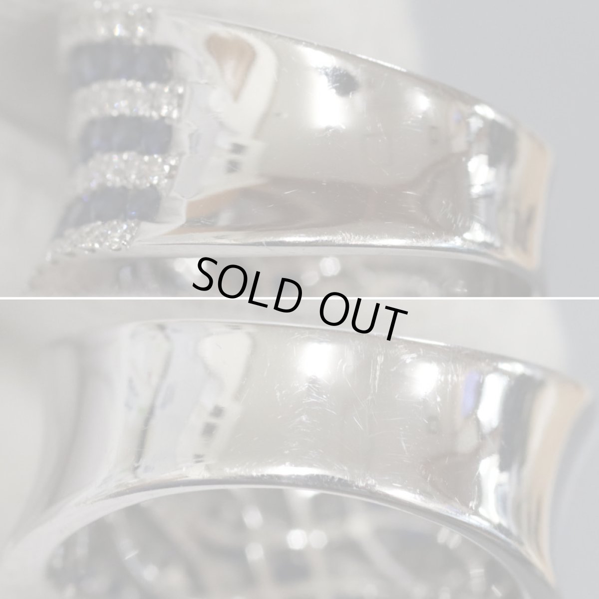 画像6: 750サファイアダイヤモンドリング S2.01 D0.71 10.9g #15 (6)