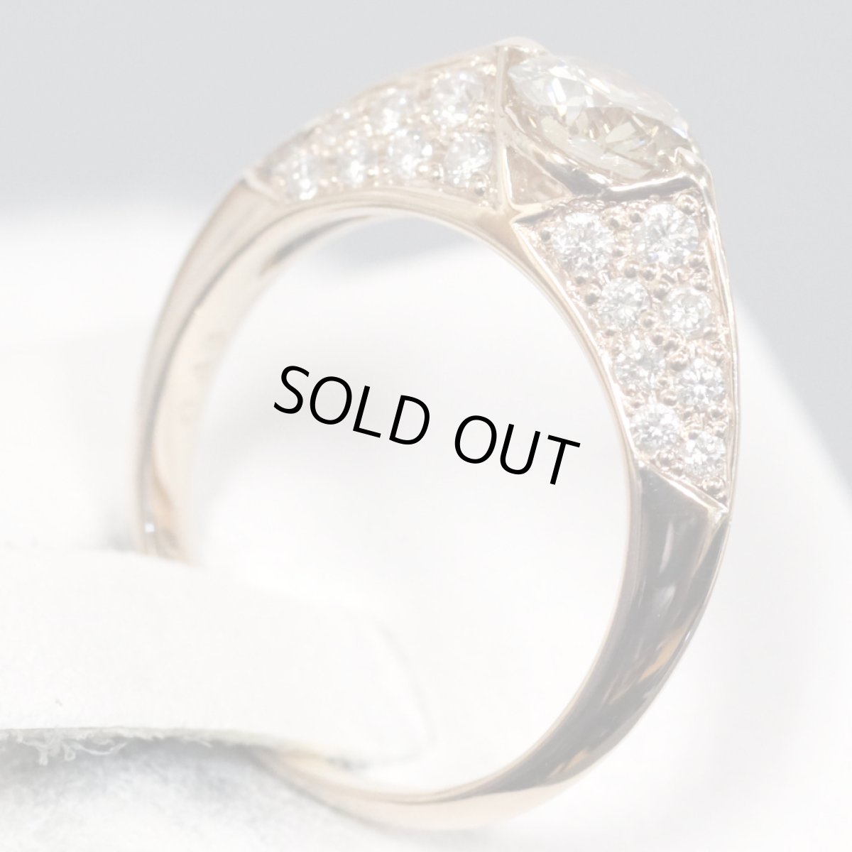 画像4: K18PGブラウンダイヤモンドリング D0.754 D0.48 3.4g #9 (4)