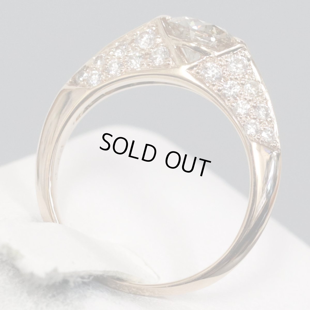 画像5: K18PGブラウンダイヤモンドリング D0.754 D0.48 3.4g #9 (5)