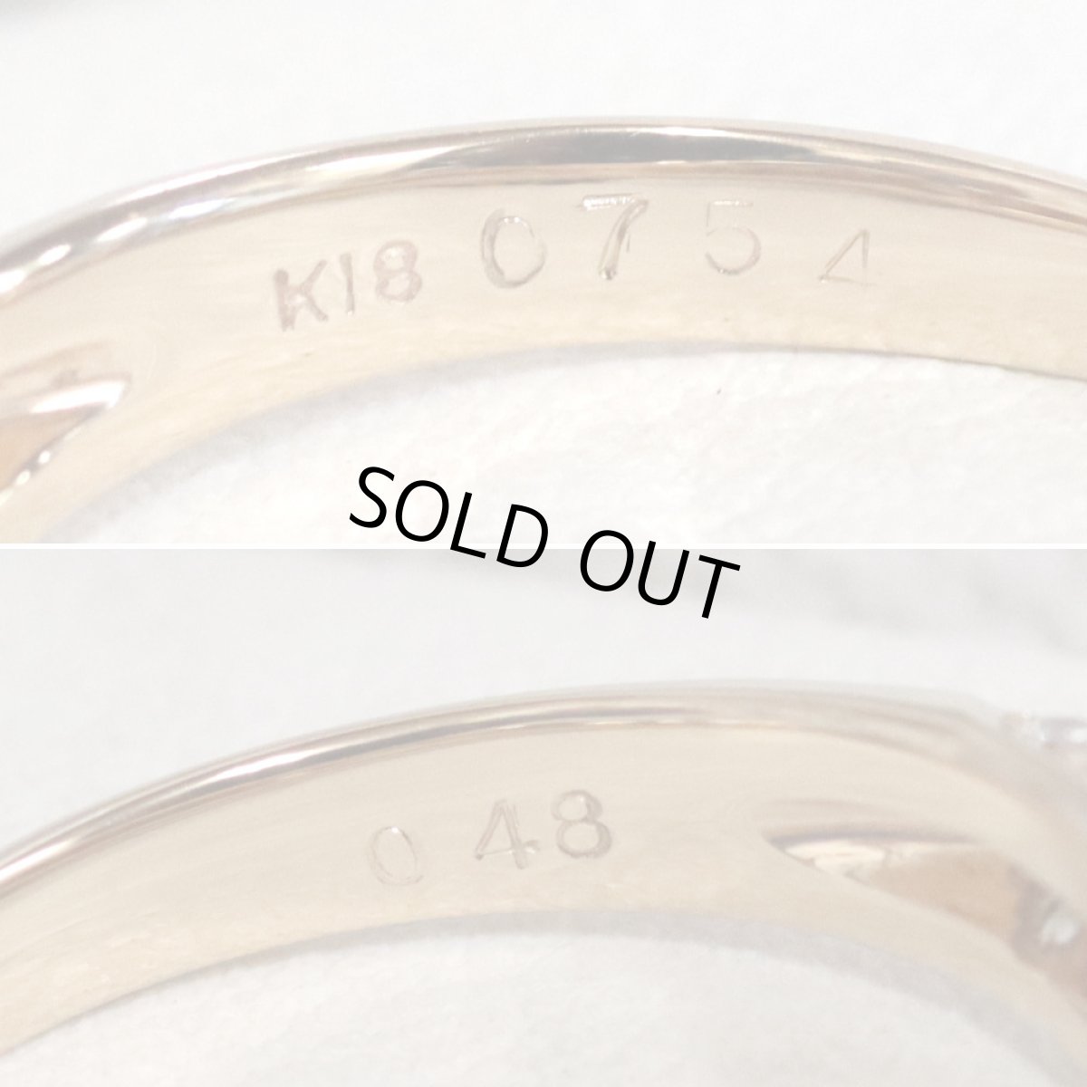 画像7: K18PGブラウンダイヤモンドリング D0.754 D0.48 3.4g #9 (7)